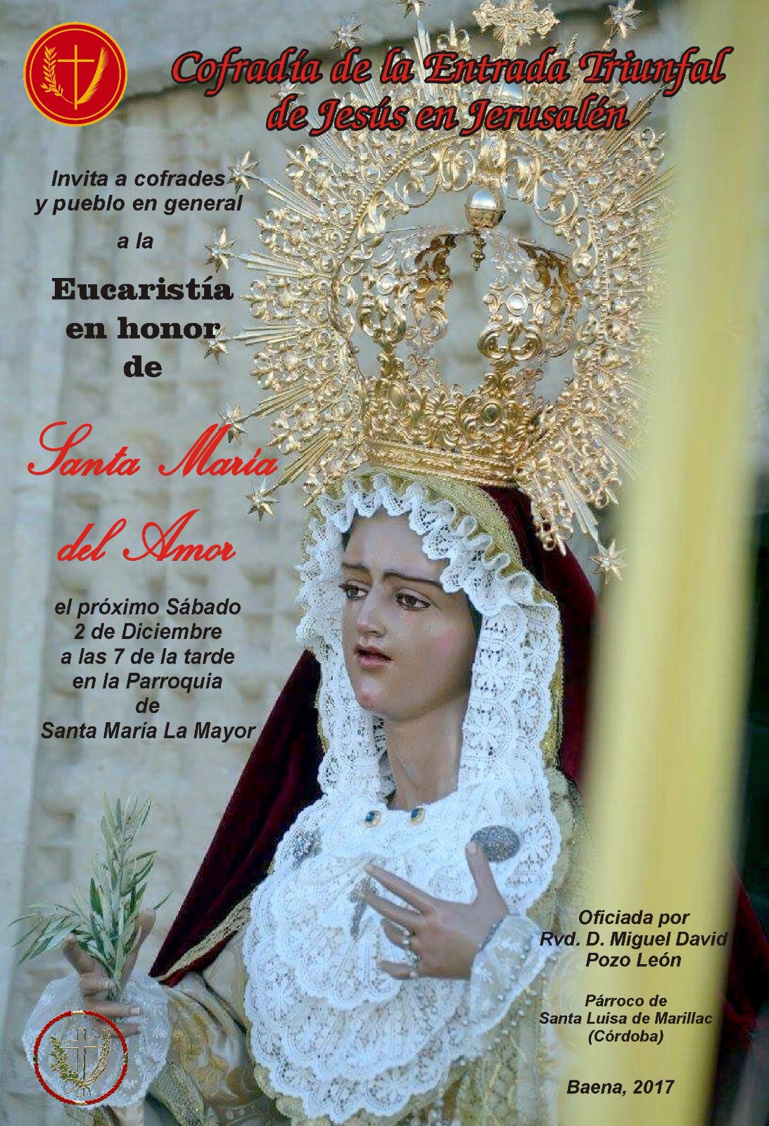 Eucaristía en Honor de Santa María del Amor