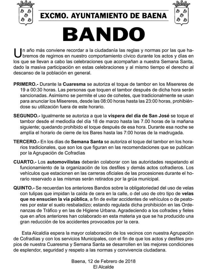 Bando Ayuntamiento