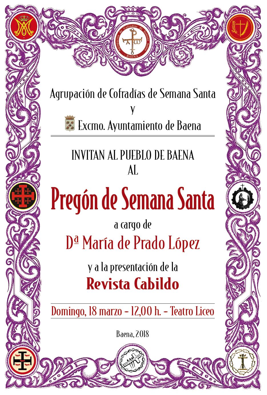 Pregón de Semana Santa 2018