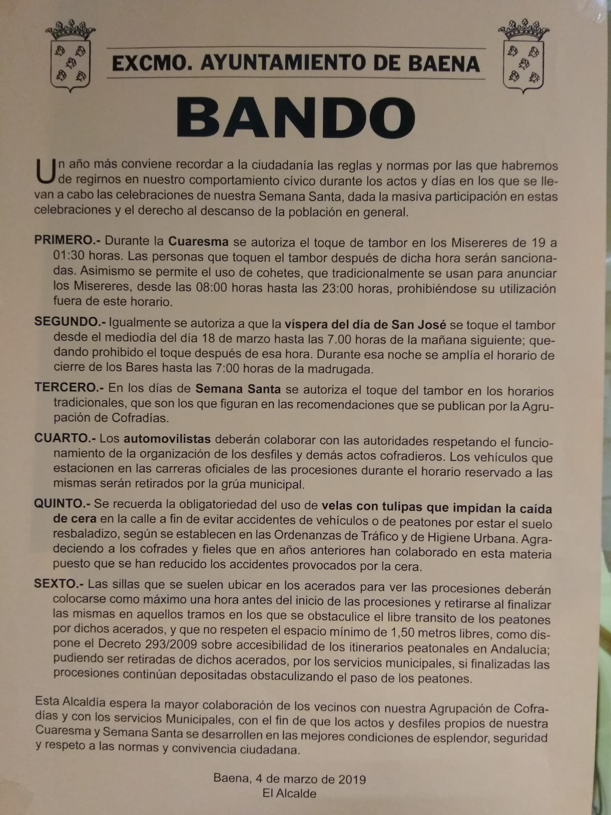 Bando Ayuntamiento