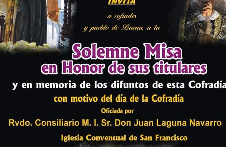 Solemne Misa de la Cofradía de Nuestro Padre Jesús del Huerto y San Diego